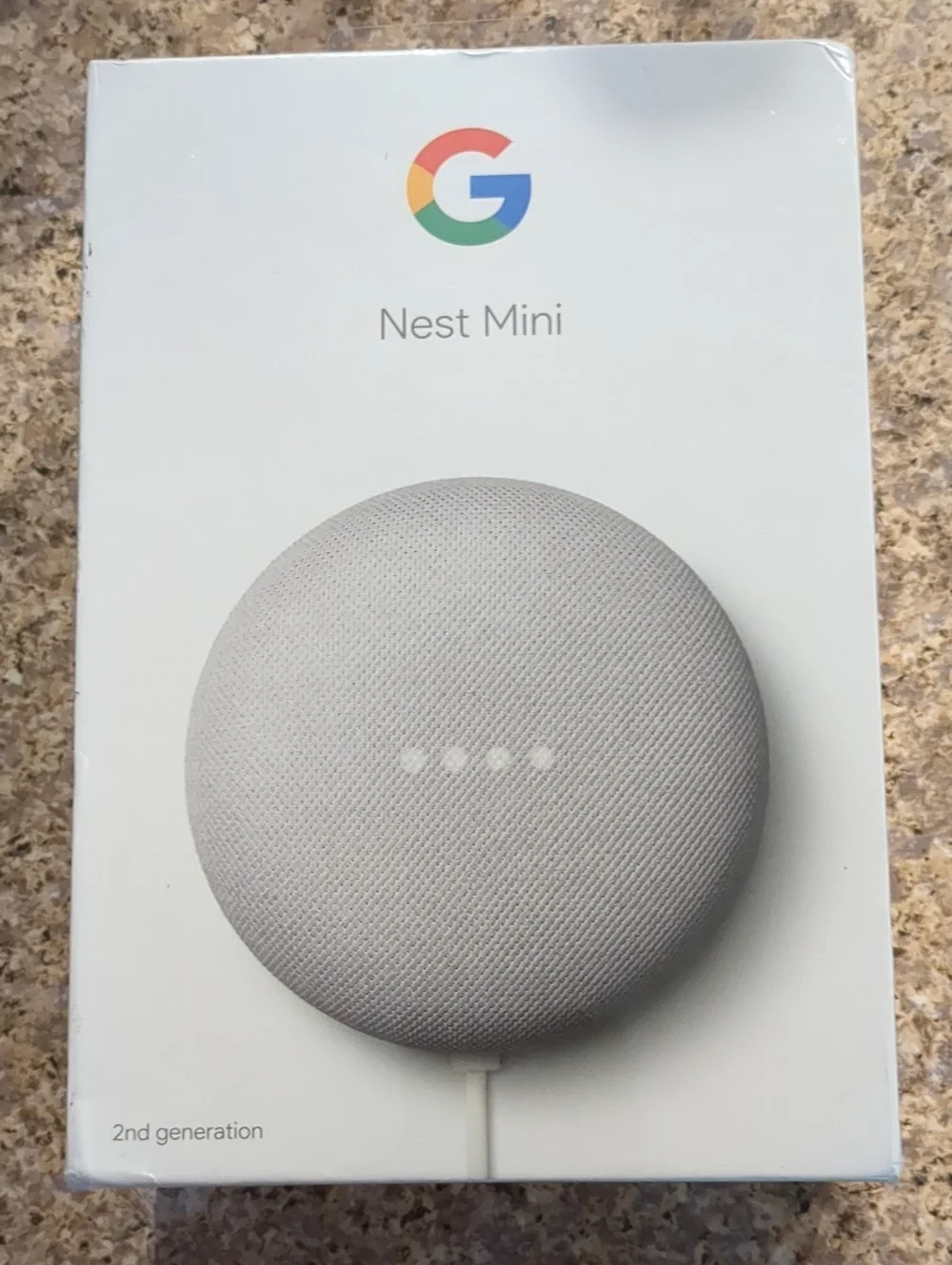 NIB Google Nest Mini 2nd Generation (Chalk) - Sealed Box